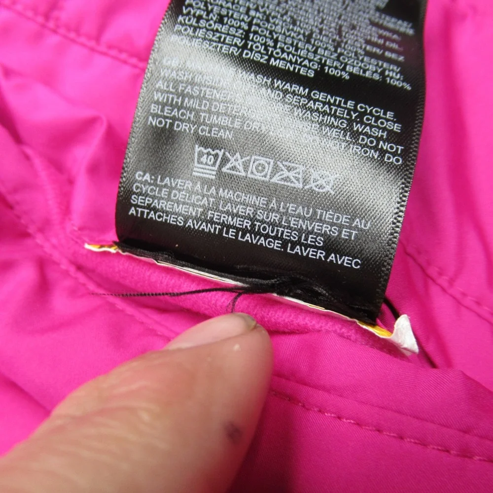 North Face Jacket Teen Girls XL 14/16‎ Pink Mossbud Reversible Insulated Puffer